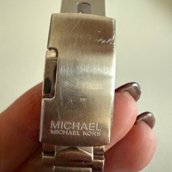 Michael Kors Silver Rectangular Watch - Picture 3 of 5